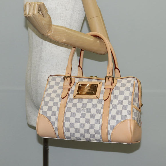 LOUIS VUITTON Damier Azur Berkeley Hand Bag N52001 LV Auth 135278M
