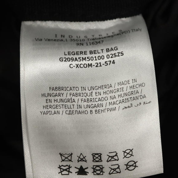 Moncler Waist bag Nylon Black Auth 135282