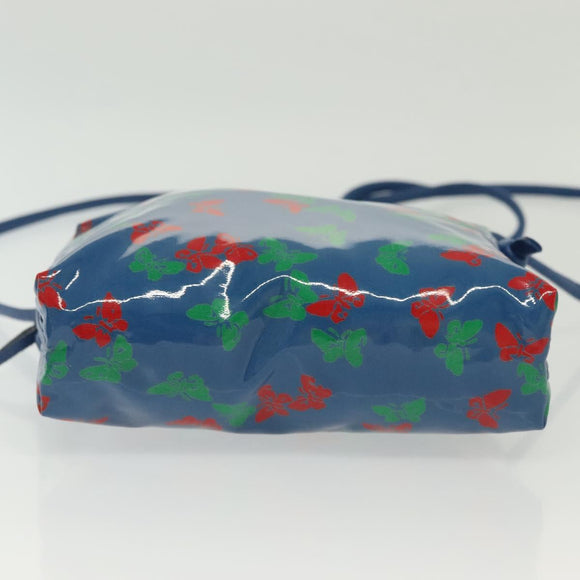 BOTTEGA VENETA Shoulder Bag Enamel Blue Auth 135284