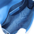 Salvatore Ferragamo Chain Shoulder Bag Leather Gold Light Blue Auth 135286-18