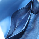 Salvatore Ferragamo Chain Shoulder Bag Leather Gold Light Blue Auth 135286-21