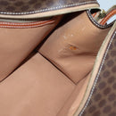 CELINE Macadam Canvas Hand Bag PVC Leather Brown Gold Auth 135287-20