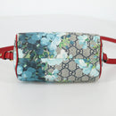 GUCCI GG Blooms Hand Bag PVC 2way Red Navy 546312 Auth 135290M-11