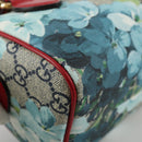 GUCCI GG Blooms Hand Bag PVC 2way Red Navy 546312 Auth 135290M-12