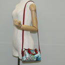 GUCCI GG Blooms Hand Bag PVC 2way Red Navy 546312 Auth 135290M-23