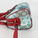 GUCCI GG Blooms Hand Bag PVC 2way Red Navy 546312 Auth 135290M-4