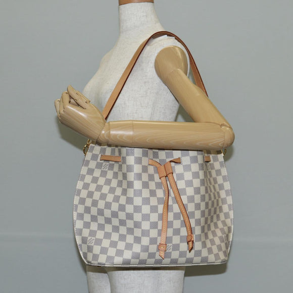 LOUIS VUITTON Damier Azur Giroratta Hand Bag N41579 LV Auth 135293M