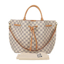 LOUIS VUITTON Damier Azur Giroratta handtas N41579 LV Auth 135293M-12