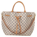 LOUIS VUITTON Damier Azur Giroratta handtas N41579 LV Auth 135293M-13