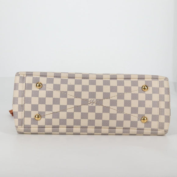 LOUIS VUITTON Damier Azur Lymington Tote Bag 2way N40022 LV Auth 135294M