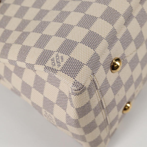 LOUIS VUITTON Damier Azur Lymington Tote Bag 2way N40022 LV Auth 135294M