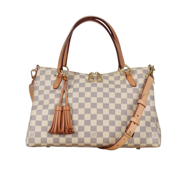 LOUIS VUITTON Damier Azur Lymington Tote Bag 2way N40022 LV Auth 135294M