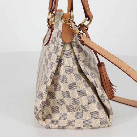 LOUIS VUITTON Damier Azur Lymington Tote Bag 2way N40022 LV Auth 135294M