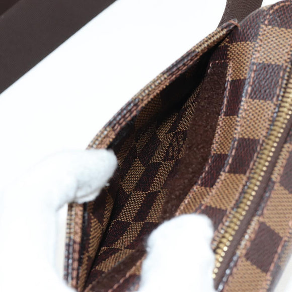 LOUIS VUITTON Damier Ebene Geronimos Shoulder Bag N51994 LV Auth 135296V