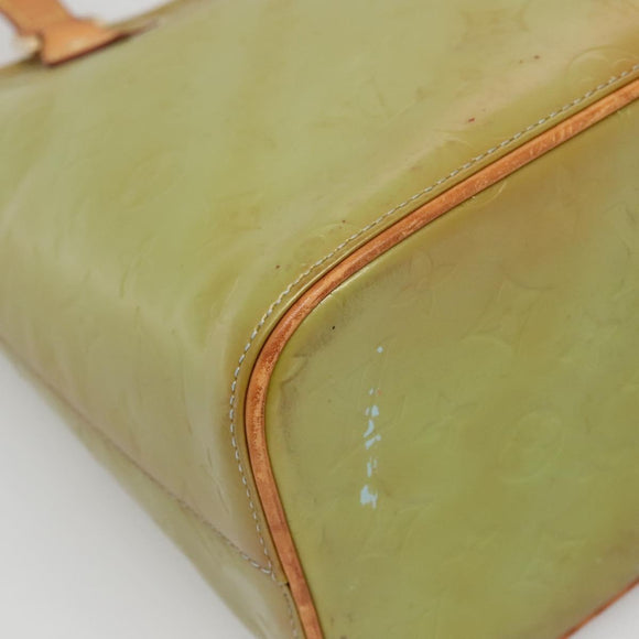 LOUIS VUITTON Monogram Vernis Houston Hand Bag Baby Blue M91005 LV Auth 135303