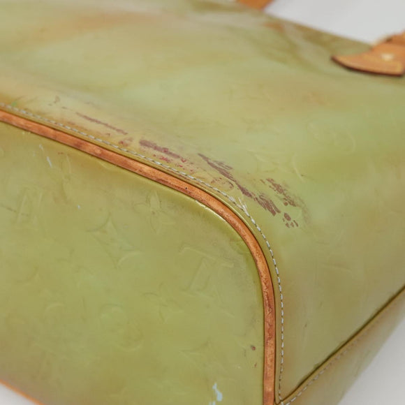 LOUIS VUITTON Monogram Vernis Houston Hand Bag Baby Blue M91005 LV Auth 135303