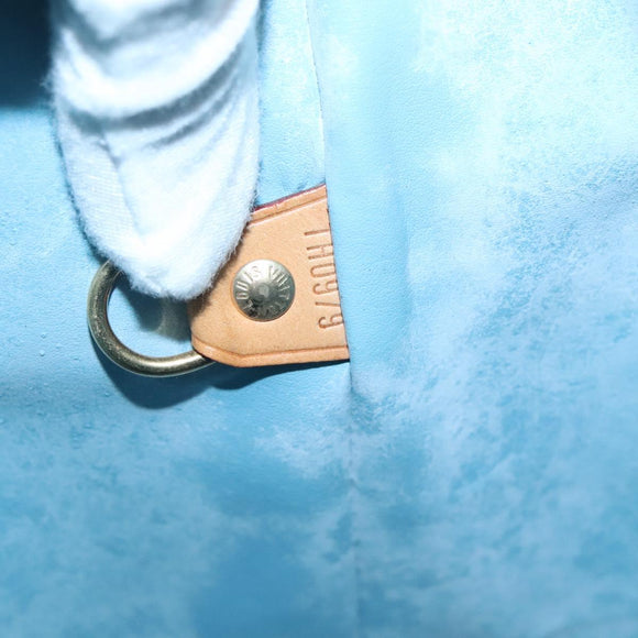 LOUIS VUITTON Monogram Vernis Houston Hand Bag Baby Blue M91005 LV Auth 135303