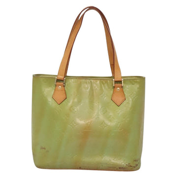 LOUIS VUITTON Monogram Vernis Houston Hand Bag Baby Blue M91005 LV Auth 135303 - 0