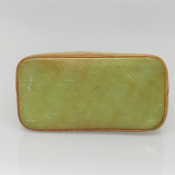 LOUIS VUITTON Monogram Vernis Houston Hand Bag Baby Blue M91005 LV Auth 135303