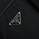 PRADA Boston Bag Nylon Black Silver Auth 135305-18