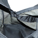 PRADA Boston Bag Nylon Black Silver Auth 135305-22