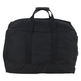 PRADA Boston Bag Nylon Black Silver Auth 135305 - 0