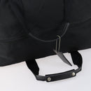 PRADA Boston Bag Nylon Black Silver Auth 135305-7