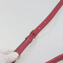 Miu Miu Hand Bag Leather 2way Pink Gold Auth 135306-15