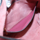 Miu Miu Hand Bag Leather 2way Pink Gold Auth 135306-24