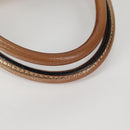 Miu Miu Hand Bag Leather 2way Gold Auth 135307-17