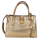Miu Miu Hand Bag Leather 2way Gold Auth 135307-13