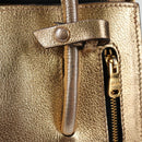 Miu Miu Hand Bag Leather 2way Gold Auth 135307-14