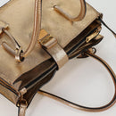 Miu Miu Hand Bag Leather 2way Gold Auth 135307-16