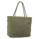 PRADA Tote Bag Nylon Khaki Auth 135309-1