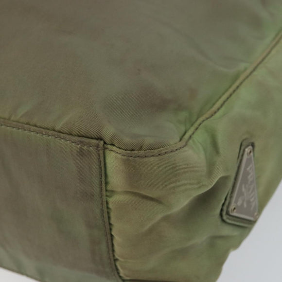 PRADA Tote Bag Nylon Khaki Auth 135309