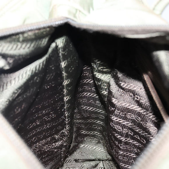 PRADA Tote Bag Nylon Khaki Auth 135309