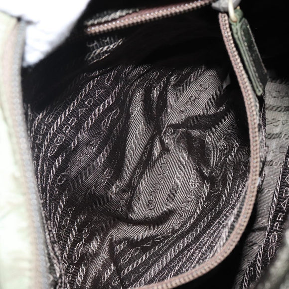 PRADA Tote Bag Nylon Khaki Auth 135309