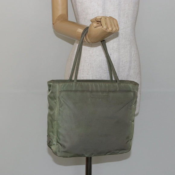 PRADA Tote Bag Nylon Khaki Auth 135309