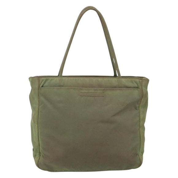 PRADA Tote Bag Nylon Khaki Auth 135309