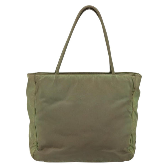 PRADA Tote Bag Nylon Khaki Auth 135309