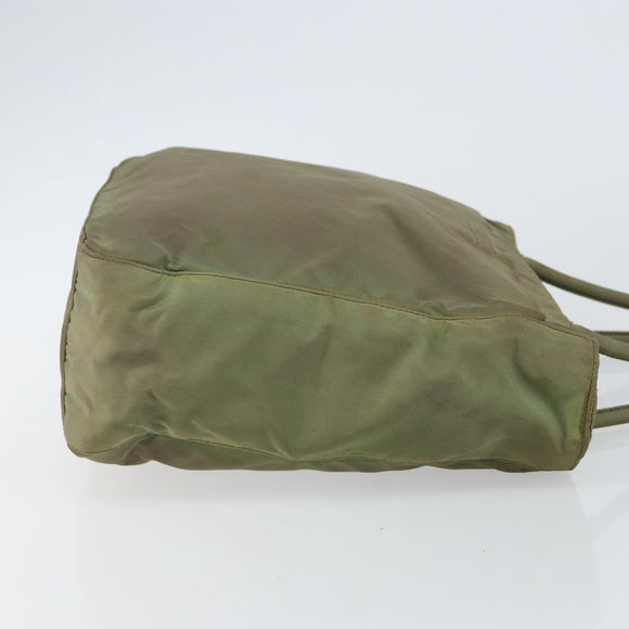 PRADA Tote Bag Nylon Khaki Auth 135309