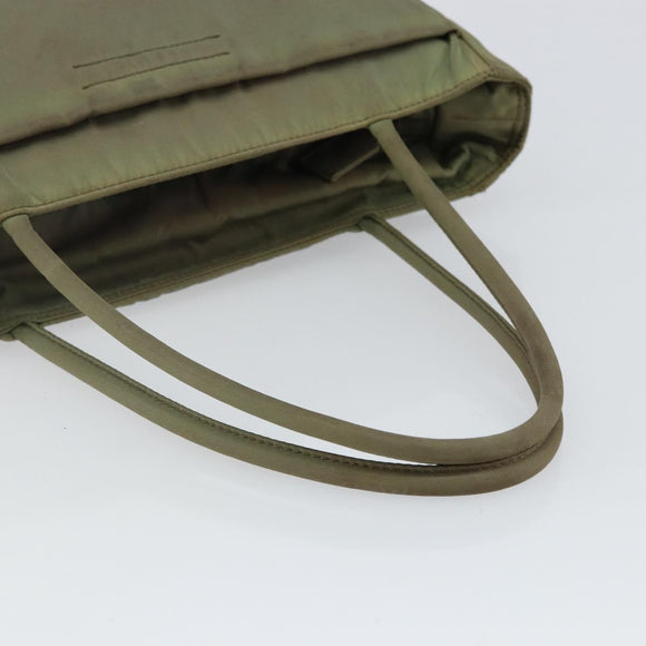PRADA Tote Bag Nylon Khaki Auth 135309