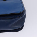 Miu Miu Hand Bag Leather 2way Blue Gold Auth 135323-15