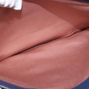 Miu Miu Hand Bag Leather 2way Blue Gold Auth 135323-23