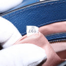 Miu Miu Hand Bag Leather 2way Blue Gold Auth 135323-12