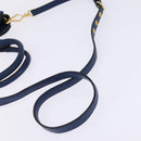 Miu Miu Hand Bag Leather 2way Blue Gold Auth 135323-9