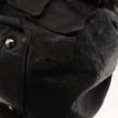 Miu Miu Hand Bag Leather Black Silver Auth 135325-9