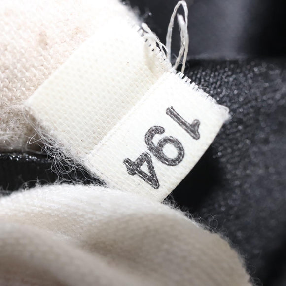 Miu Miu Hand Bag Leather Black Silver Auth 135325