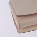 Salvatore Ferragamo Chain Shoulder Bag Leather Pink Gold Auth 135336-15