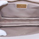 Salvatore Ferragamo Chain Shoulder Bag Leather Pink Gold Auth 135336-11